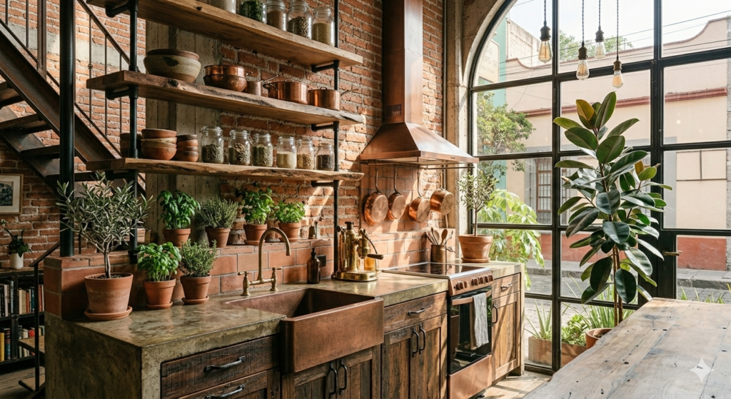 cocina loft ecologico